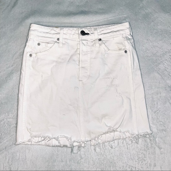 Amo white denim skirt - Picture 2 of 5